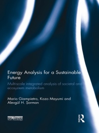 Cover image: Energy Analysis for a Sustainable Future 1st edition 9780415539661