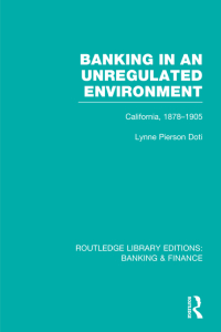 Cover image: Banking in an Unregulated Environment (RLE Banking & Finance) 1st edition 9780415751629