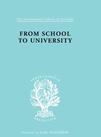 Cover image: From School to University 1st edition 9780415864039