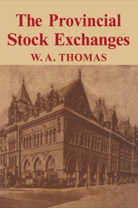 Imagen de portada: Provincial Stock Exchange 1st edition 9781138996854