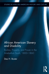 Imagen de portada: African American Slavery and Disability 1st edition 9781138920705