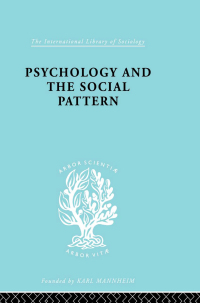 Titelbild: Psychology and the Social Pattern 1st edition 9780415864145