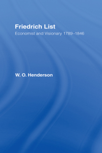 Cover image: Friedrich List 1st edition 9780415761178