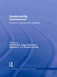 Imagen de portada: Sustainability Assessment 1st edition 9780415598484