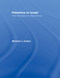 Imagen de portada: Palestine to Israel 1st edition 9781138163362