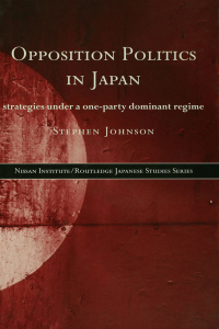 Cover image: Opposition Politics in Japan 1st edition 9780415201872