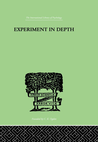 Cover image: Experiment In Depth 1st edition 9780415209410