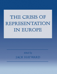 Omslagafbeelding: The Crisis of Representation in Europe 1st edition 9780714646565