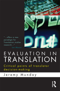 Cover image: Evaluation in Translation 1st edition 9780415577700