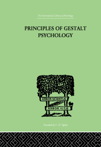 Imagen de portada: Principles Of Gestalt Psychology 1st edition 9780415868815