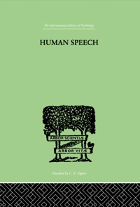 Immagine di copertina: Human Speech 1st edition 9781138875005