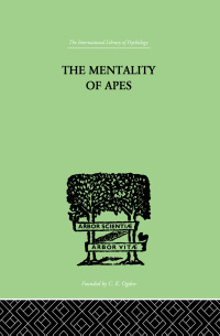 صورة الغلاف: The Mentality of Apes 1st edition 9780415864374