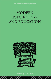 Imagen de portada: Modern Psychology And Education 1st edition 9781138875173