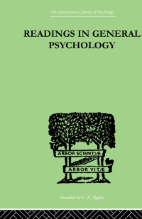 Cover image: Readings In General Psychology 1st edition 9780415210232