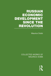 Cover image: Russian Economic Development Since the Revolution 1st edition 9780415523646