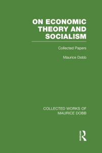 Cover image: On Economic Theory & Socialism 1st edition 9780415523608
