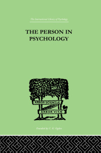 Cover image: The Person In Psychology 1st edition 9781138875319