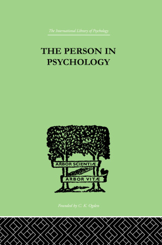 Titelbild: The Person In Psychology 1st edition 9781138875319