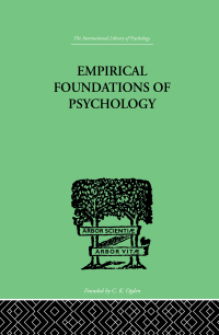 Imagen de portada: Empirical Foundations Of Psychology 1st edition 9780415758048