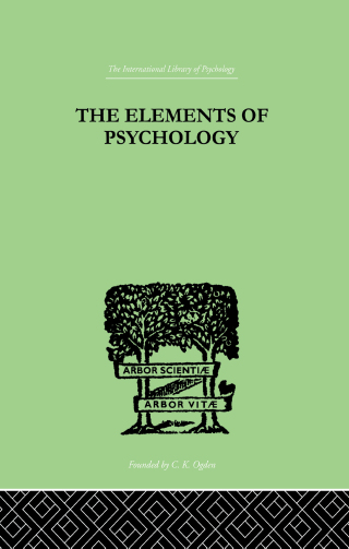 Cover image: The Elements Of Psychology 1st edition 9780415210447