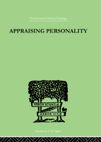 صورة الغلاف: Appraising Personality 1st edition 9780415210591
