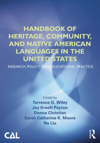 Imagen de portada: Handbook of Heritage, Community, and Native American Languages in the United States 1st edition 9780415520669