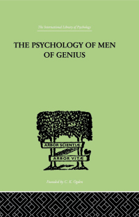 Cover image: The Psychology Of Men Of Genius 1st edition 9780415210614