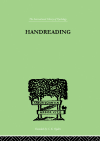 Omslagafbeelding: Handreading 1st edition 9781138875418