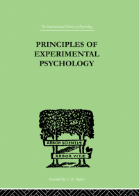 表紙画像: Principles Of Experimental Psychology 1st edition 9780415210669