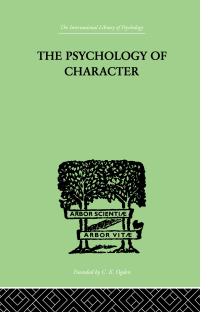 Cover image: The Psychology Of Character 1st edition 9780415210676