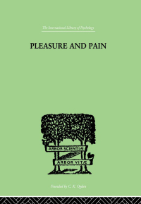 Cover image: Pleasure And Pain 1st edition 9780415210737