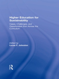 表紙画像: Higher Education for Sustainability 1st edition 9780415519366