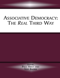 Cover image: Associative Democracy 1st edition 9780714682181