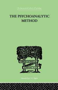 Cover image: The Psychoanalytic Method 1st edition 9781138875678