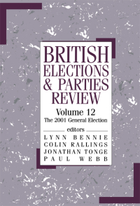 Immagine di copertina: British Elections & Parties Review 1st edition 9780714653693