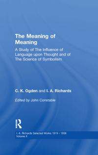 Cover image: Meaning Of Meaning         V 2 1st edition 9780415865487