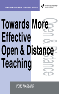 Cover image: Towards More Effective Open and Distance Learning Teaching 1st edition 9780749421892