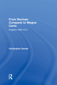 Cover image: From Norman Conquest to Magna Carta 1st edition 9780415222150
