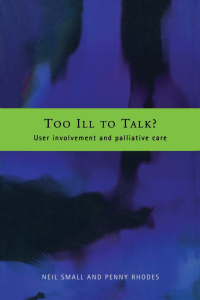 Cover image: Too Ill to Talk? 1st edition 9780415233170
