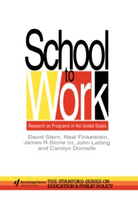 صورة الغلاف: School To Work 1st edition 9780750704281
