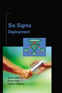 صورة الغلاف: Six Sigma Deployment 1st edition 9780750675239