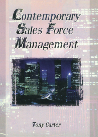 Titelbild: Contemporary Sales Force Management 1st edition 9780789001139