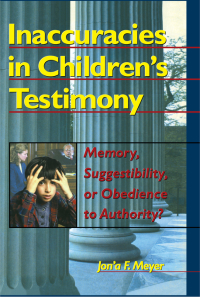 Imagen de portada: Inaccuracies in Children's Testimony 1st edition 9780789001672