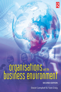 Cover image: Organisations and the Business Environment 2nd edition 9780750658294
