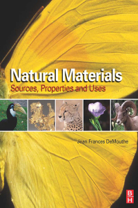 Cover image: Natural Materials 1st edition 9780750665285