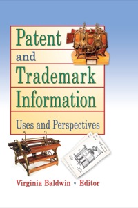 Imagen de portada: Patent and Trademark Information 1st edition 9780789004253