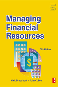 Cover image: Managing Financial Resources 3rd edition 9780750657556