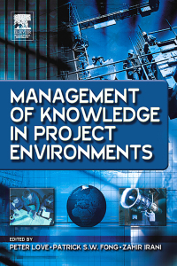 صورة الغلاف: Management of Knowledge in Project Environments 1st edition 9780750662512