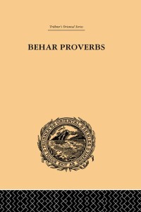 Cover image: Behar Proverbs 1st edition 9780415868921