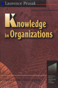 Cover image: Knowledge in Organisations 1st edition 9780750697187